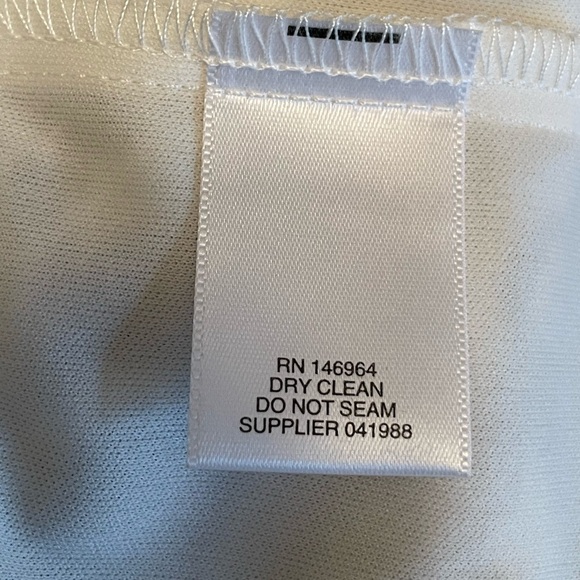 Liz Claiborne White and Purple Floral Midi Dress size 12 lined - Picture 7 of 8